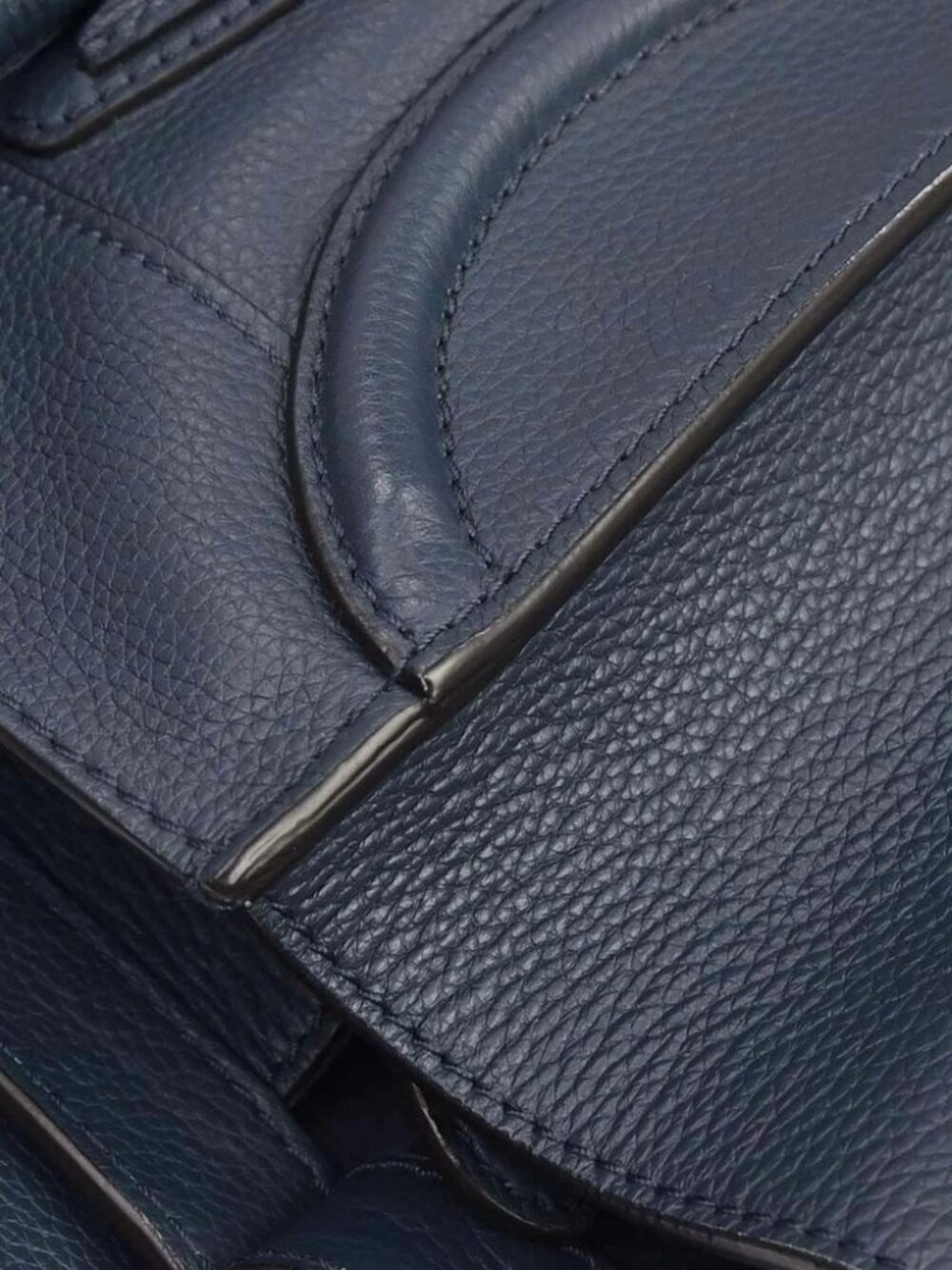 Celine Navy Mini Luggage Tote Bag F-AT-0183 F-PA-0193 196989 - Picture 11 of 14